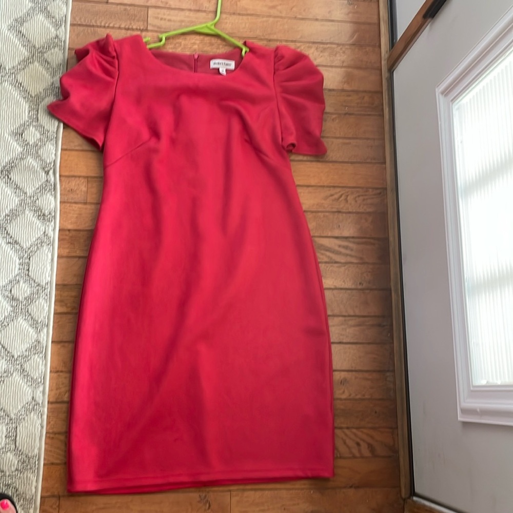 Velvet red dress